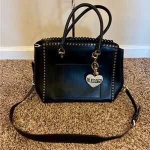 Micheal Kors Black Studded Handbag